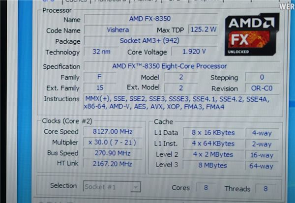 AMD推土机F爱体育X-8350超频至81GHz！却打不过36GHz锐龙(图3)